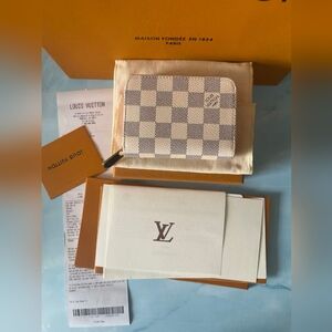 Louis Vuitton Damier Azur Zippy Coin Purse